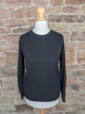 H&M Black Crew Neck Cashmere Sweater